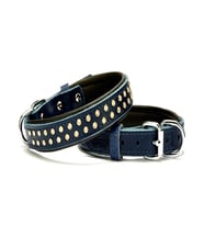 Konforlu Deri  Kristal Taşlı Köpek Boyun Tasması 2 x 28-34 cm Mi