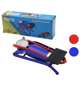 YAYAT MODELİNCE PİSTONLU AYAK POMPASI OTO-ARAÇ - BİSİKLET-MOTOR LASTİK - TOP - ŞİŞME HAVUZ-YATAK (5343)