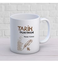 Kişiye Özel Meslek Tarih Öğretmeni Hediyelik Kupa Bardak