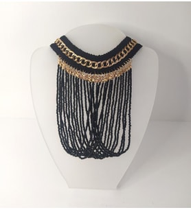 Kolye Gerdanlık Kadın Choker Bohem Kolyeler El Yapımı Uzun Püskül Boncuklar Bayan Kolye Takı Tasma