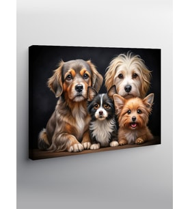 Kanvas Tablo Sevimli Yavru Köpekler