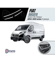 Fiat Ducato Krom Ön Panjur 3 Parça 2014-2021 arası Paslanmaz Çelik