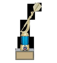 ODAK KUPA - Figürlü Kupalar - Dart Figürlü Kupalar FG-005 C - 29 cm