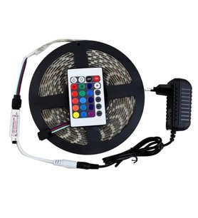RGB LED Kumandalı İç / Dış Mekan 5 Metre Silikonlu Şerit Led
