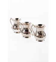 DMT COPPER Gaziantep Bakır El ÇEKİÇ DÖVMESİ İSİMLİ kupa bardak HEDİYELİK İSME ÖZEL 1,0mm (3'LÜ SET)