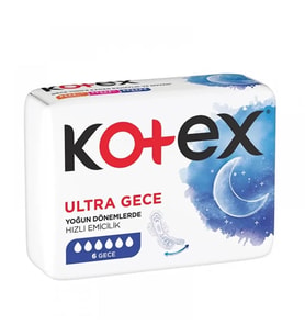 Kotex Ultra Ped Gece 6'lı x3