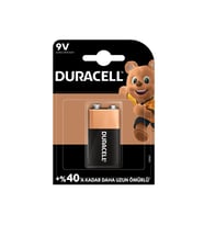 Duracell  9 V Piller, 6LR61/MN1604 5'li Paket 5 Adet