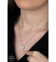 SWAROVSKİ CRYSTAL AŞK 925 AYAR GÜMÜŞ KOLYE