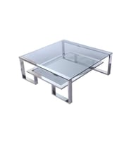 Labarna Gümüş Metal Orta Sehpa