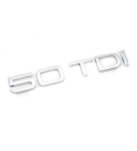 AUDI 50 TDI UYUMLU KROM BAGAJ YAZISI