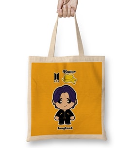 Bts Jungkook Butter Version Bez Çanta Uzun Saplı