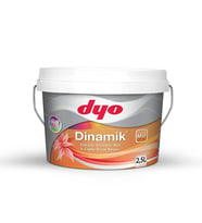 DYO (4750) 2,5LT DİNAMİK MAT SİLİKONLU SİLİNEBİLİR İÇ CEPHE DUVAR BOYASI