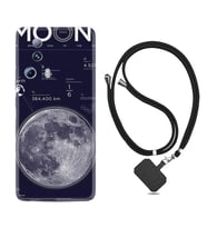 Xiaomi Mi 13 Lite Kılıf Resimli Boyun Askılı İpli Desenli Silikon Moon info 1424