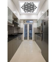 Mutfak Led Avize Şık Desenli Led Avize 60w Tavana Model Modern Led Avize, Beyaz Işık,