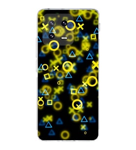 PrintiFy Xiaomi Mi 13 Uyumlu Kamera Korumalı Semboller Tasarımlı Şeffaf Silikon Kılıf