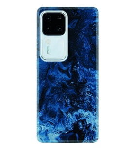 Vivo V30 Kılıf Silikon Desen Özel Seri Blue Zigzag 1687