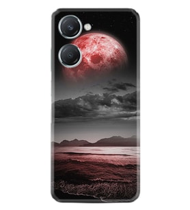 Vivo Y18 Kılıf Desenli Silikon Platinium Series Red World 1836