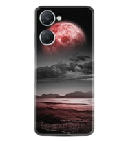 Vivo Y18 Kılıf Desenli Silikon Platinium Series Red World 1836