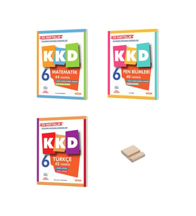 6. Sınıf Matematik Türkçe ve Fen 3lü Set Haftalık Kazanım Denemeleri + Telefon Standı