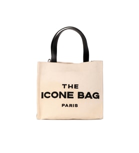Icone Bej The Icone Bag Paris İşlemeli Tote Kadın Kol Çantası ve Omuz Çantası Orta Boy