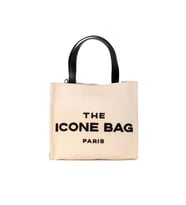 Icone Bej The Icone Bag Paris İşlemeli Tote Kadın Kol Çantası ve Omuz Çantası Orta Boy