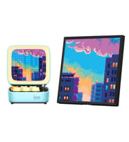 Divoom Ditoo Pro Mavi Bluetooth Hoparlör ve Pixoo-64 Led Ekran Seti