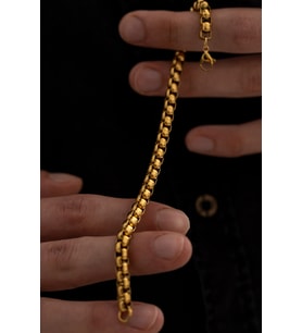 Vog - Ottoman 4mm Polo Erkek Bileklik Künye İnce Model