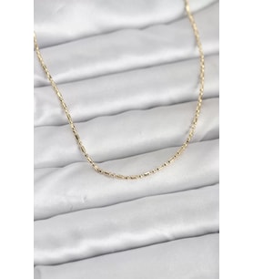 CM 14K Gold Renk Zincirli 60 cm Kadın Kolye - TJ-BKO10938