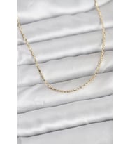 CM 14K Gold Renk Zincirli 60 cm Kadın Kolye - TJ-BKO10938