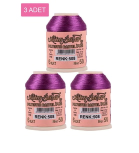 3 Adet Altınbaşak Oya ve Dantel İpi 20 gr - Royaleks - No: 508