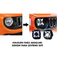 JEEP - ÖN FAR SETİ ANGEL ( MODİFİYE ) RENEGADE 2014