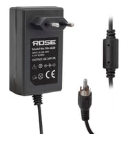 Rose RA-1620 Rca Fişli 16 Volt - 2 Amper Priz Tipi Rca -Tos Fişli Santral Adaptörü (Siyah)