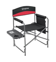 KingCamp Ash Comfort Katlanır Kamp Sandalyesi Red (Siyah-Kırmızı)