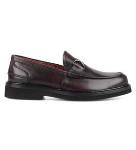 Bordo Loafer Erkek Deri Ayakkabı 