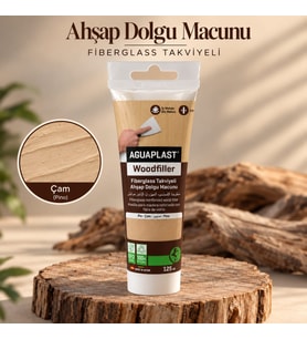 Ahşap Tamir Macunu ÇAM Parke Mobilya Masa Dolgu Çatlak Çizik Giderici Fiberglas 125 ML