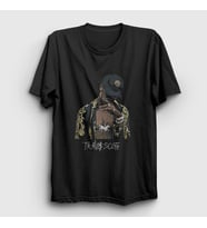 Presmono Unisex Siyah Gold Astroworld Travis Scott T-Shirt 42491tt
