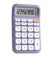 Ayt Powermaster Pm-25411 Mor Renk Beyaz Tuş 12 Haneli Hesap Makinesi 150x90mm