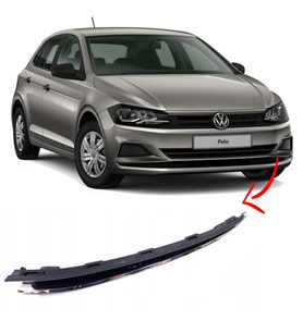 Volkswagen Polo 2018 - 2021 Tampon Alt Süs Çıtası Sol Nikelajlı - 2G0853677D