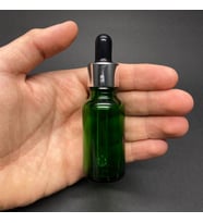 20Ml Yeşil Cam Damlalıklı Şişe , Gümüş Metal Kapak , 20 Cc Yeşil Cam Damlalıklı Şişe x 6 Adet