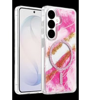 Onegif Galaxy S26 Lotus Simli Magsafe Kapak - Pembe