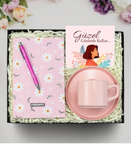 Kişiye Özel Defter & Tükenmez Kalem & Fincan Hediye Seti