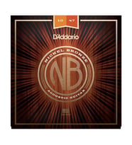 D'Addario NB1047 Nickel Bronze Akustik Gitar Tel Seti - 10-47 Extra Light (Profesyonel)  Kaplanmamış Premium Alaşım, Gitarın Doğal Ahşap Tonunu Öne Çıkarır, Berrak ve Odaklanmış Ses