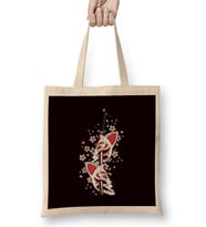 Japanese Art Cat Kendo Katana Samurai Ninja Shinobi Warrior Bez Çanta Uzun Saplı
