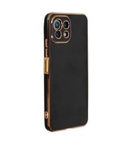 Xiaomi Mi 11 Lite Kılıf Volet Silikon - Siyah