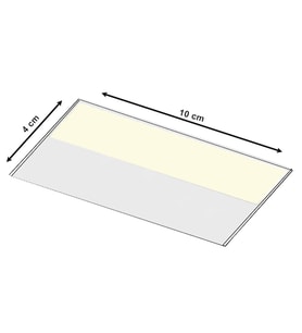 Şeffaf Yapışkanlı Etiketlik 10*4 (100'lü Paket)