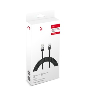 Type-C Cihazlar İçin Usb Kablo, 3Metre Uzunluğunda, Yüksek Hızlı Şarj ve Data Veri Aktarım Kablosu (Siyah)