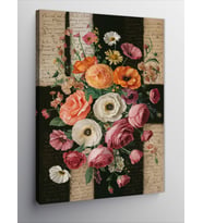 Kanvas Tablo Renkli Çiçekler