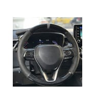 Toyota Corolla 2020-2025 Araca Özel Direksiyon Kılıfı 5D KRİSTAL KARBON NOKTA YÜZÜKLÜ