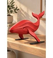 Balina Dekoratif Biblo - 22cm Büyük Boy