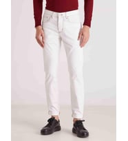 Dufy Beyaz Erkek Modern Fit Düz Casual Jean - 59192